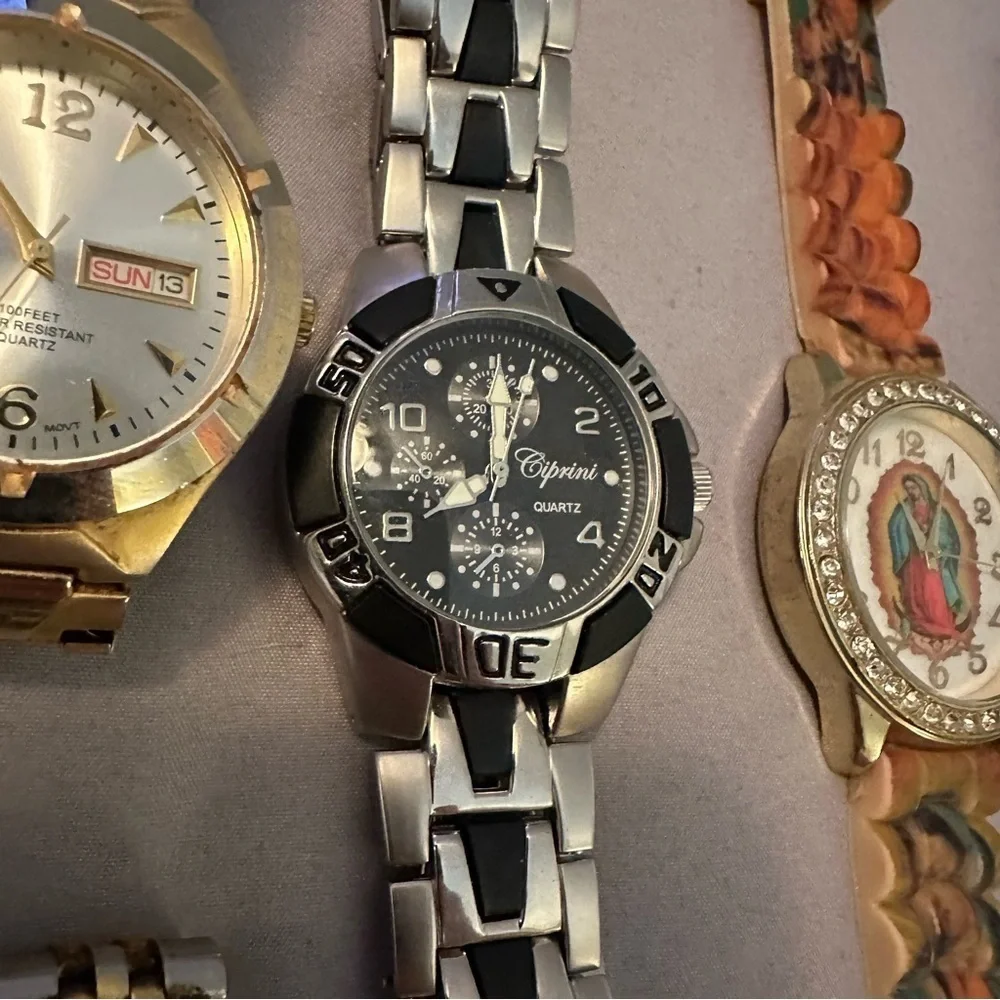 Lot of 9 Wrist Watches vintage & modern men’s/unisex Armitron Sharp Babe Ruth